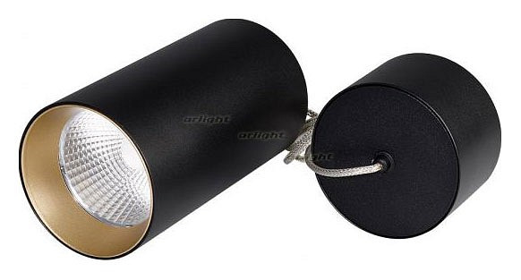 Подвесной светильник Arlight SP-POLO-HANG-R85-15W White5000 (BK-GD, 40 deg) 027424