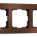 Рамка на 3 поста Werkel коричневый алюминий W0031714