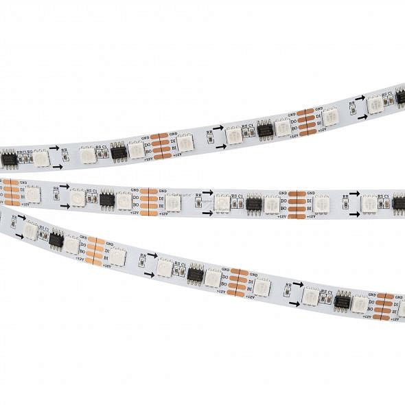 Лента светодиодная Arlight SPI-5000-RAM-5060-60 12V Cx3 RGB-Auto (10mm, 12W/m, IP20) 028871