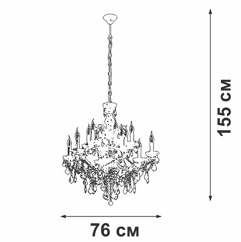 Подвесная люстра Vitaluce V5814 V5814-7/12
