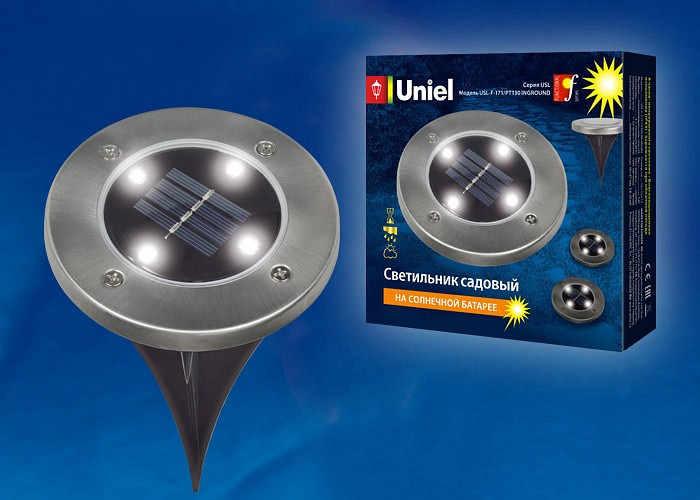 Наземный низкий светильник Uniel Inground USL-F-171/PT130 INGROUND