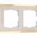 Рамка на 4 поста Werkel Baguette (айвори/латунь) W0042851