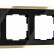 Рамка на 4 поста Werkel Baguette (черный/латунь) W0042852