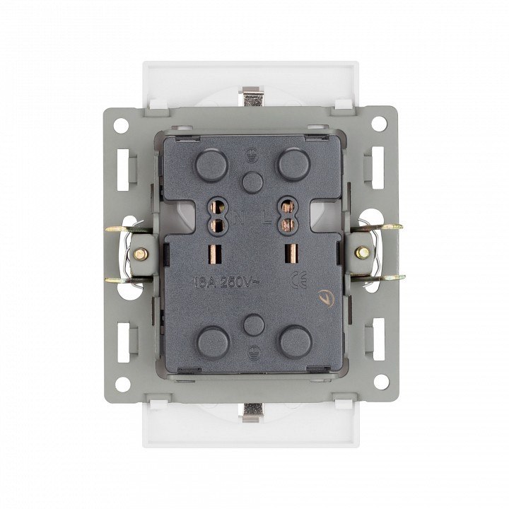Розетка двойная с заземлением, без рамки Arlight SCT 043766