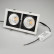 Встраиваемый светильник Arlight CL-KARDAN-S283x152-2x25W White6000 (WH-BK, 30 deg) 028860