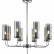 Люстра на штанге Indigo Balletto 13014/8R Chrome