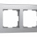 Рамка на 4 поста Werkel Aluminium (алюминий) W0041706