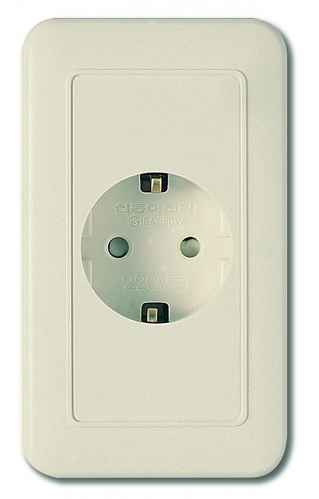 Розетка с заземлением Imex 70 Wide Ivory WSN 1121