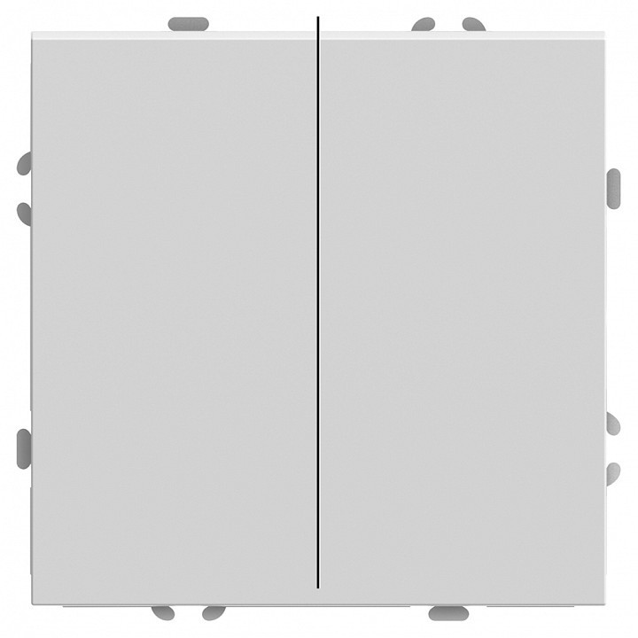 Выключатель двухклавишный без рамки Stekker RSW10-5107-01 49869