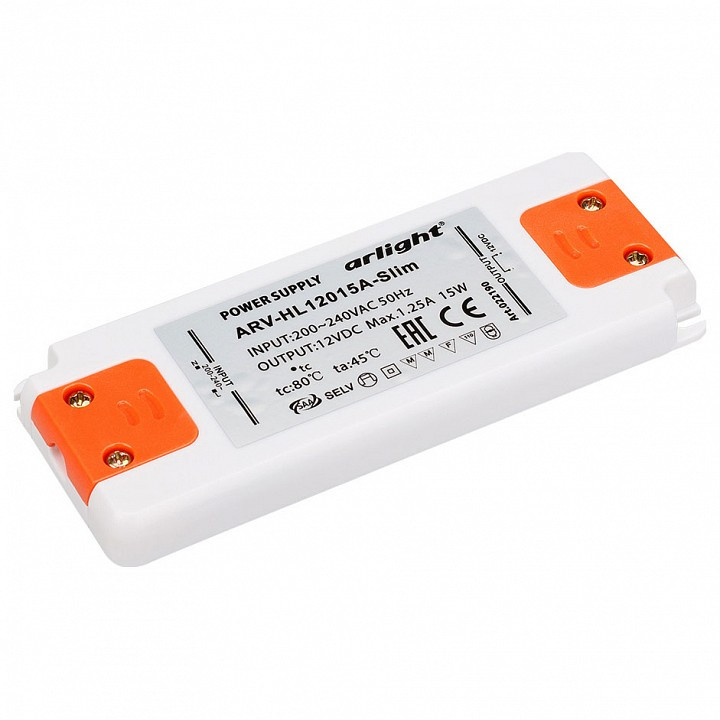 Блок питания Arlight  ARV-HL12015A-Slim (12V, 1.25A, 15W)