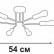 Люстра на штанге Vitaluce V3071 V3071-8/6PL