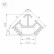 Профиль накладной угловой внутренний Arlight T45-2000 (CT) ANOD 016942