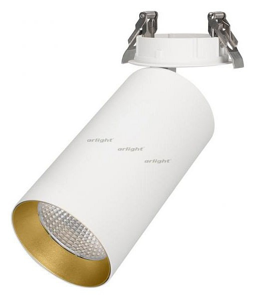Спот Arlight SP-POLO-BUILT-R95-25W Warm3000 (WH-GD, 40 deg) 027347