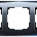 Рамка на 3 поста Werkel Diamant (черный) W0031208