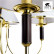 Подвесная люстра Arte Lamp Catrin A3545LM-5GO
