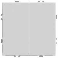 Выключатель двухклавишный без рамки Stekker Эмили 50231