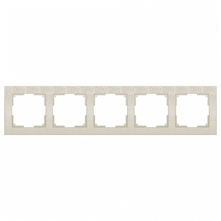 Рамка на 5 постов Werkel Flock WL05-Frame-05-ivory