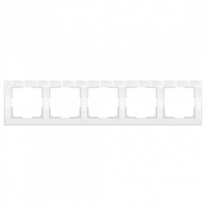 Рамка на 5 постов Werkel Flock WL05-Frame-05-white