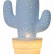 Настольная лампа декоративная Lucide Cactus 13513/01/68