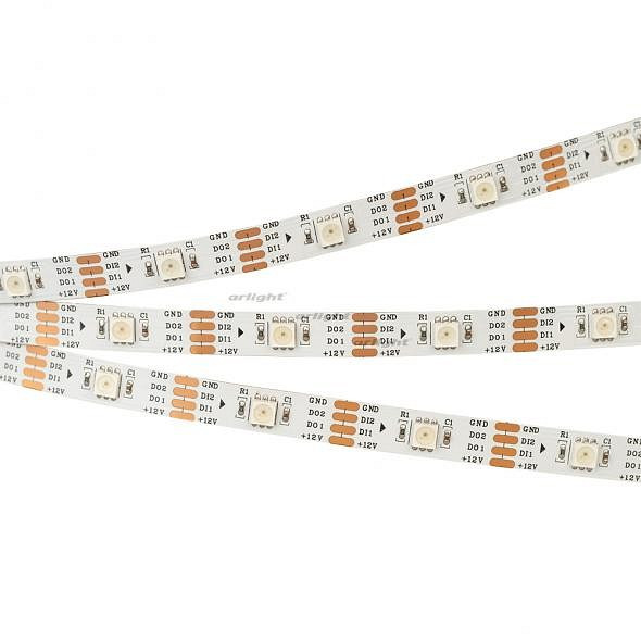 Лента светодиодная Arlight SPI-5000-RAM-5060-30 12V Cx1 RGB-Auto (10mm, 4.8W/m, IP20) 026460