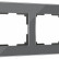 Рамка на 2 поста Werkel Elite (графит, стекло) W0022440