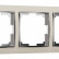 Рамка на 3 поста Werkel Snabb (слоновая кость/хром) W0031903