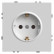 Розетка без заземления и со шторкой, без рамки Stekker RST16-5110-01 49880