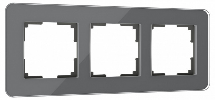 Рамка на 3 поста Werkel Elite (графит, стекло) W0032440