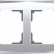 Рамка на 2 поста Werkel Diamant (зеркальный) W0021220