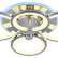 Потолочная люстра EVOLED Leto SLE200312-04RGB