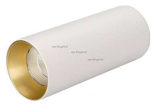 Накладной светильник Arlight SP-POLO-SURFACE-R65-8W Day4000 (WH-GD, 40 deg) 027505