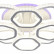 Потолочная люстра Escada Centauri 10263/8LED BL