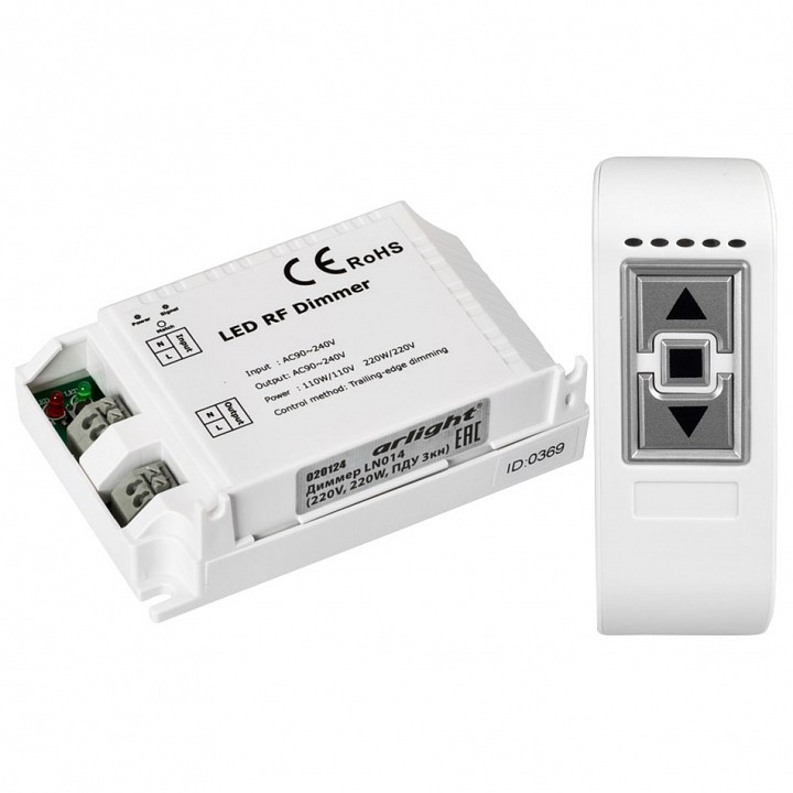 Контроллер-диммер с пультом ДУ Arlight LN014 LN014 (220V, 220W, ПДУ 3кн)