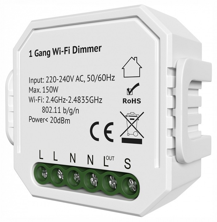 Контроллер-диммер Wi-Fi для смартфонов и планшетов Denkirs RELAY RL1003-DM