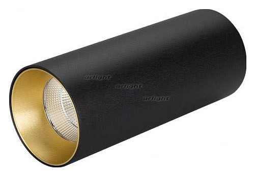 Накладной светильник Arlight SP-POLO-SURFACE-R65-8W Warm3000 (BK-GD, 40 deg) 027508