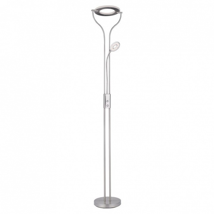 Торшер с подсветкой Arte Lamp Duetto led A5904PN-2SS