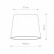 Плафон текстильный Nowodvorski Cameleon Cone M V WH 8496