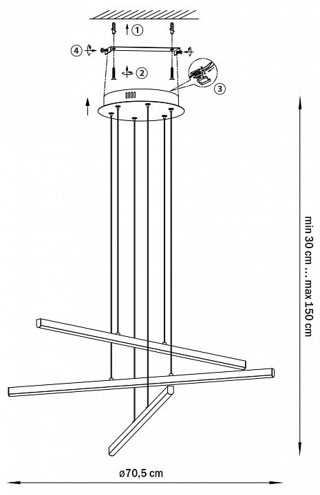 Подвесная люстра Lightstar Palla 739132