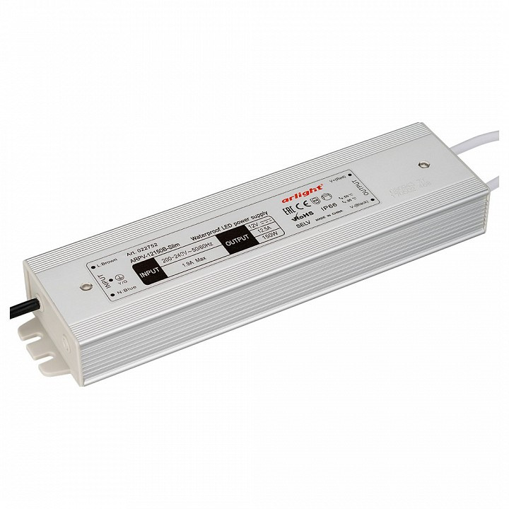 Блок питания Arlight  ARPV-12150-SLIM-B (12V, 12.5A, 150W)