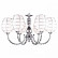 Подвесная люстра Arte Lamp Tokyo A2256LM-6WH