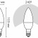 Лампа светодиодная Gauss Led Elementary Candle E14 10Вт 3000K 33110