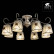 Люстра на штанге Arte Lamp Fortuna A5495PL-8WG