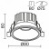 Встраиваемый светильник Maytoni Round DL058-12W-DTW-B