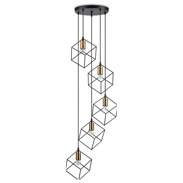 Подвесной светильник Ideal Lux Ice ICE SP5 NERO