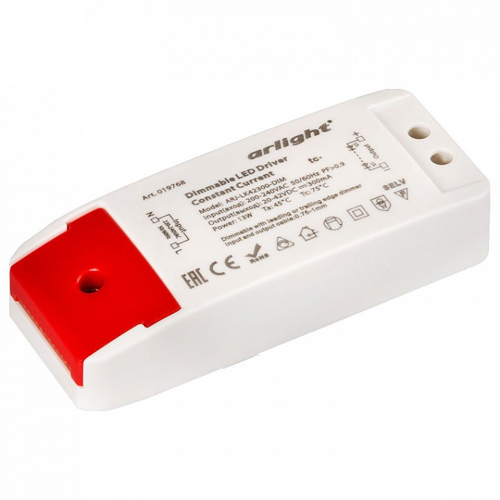 Блок питания Arlight  ARJ-LK42300-DIM (13W, 300mA, PFC, Triac)