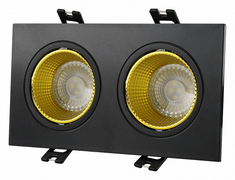 Встраиваемый светильник Denkirs DK3020BYE DK3072-BK+YE
