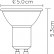 Лампа светодиодная Lucide Led GU10 5Вт 2200K 49010/05/36