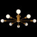 Потолочная люстра Natali Kovaltseva Loft LOFT 75140/8C GOLD
