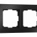 Рамка на 4 поста Werkel Aluminium (черный алюминий) W0041708
