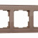 Рамка на 5 постов Werkel Favorit (латте, стекло) W0051142